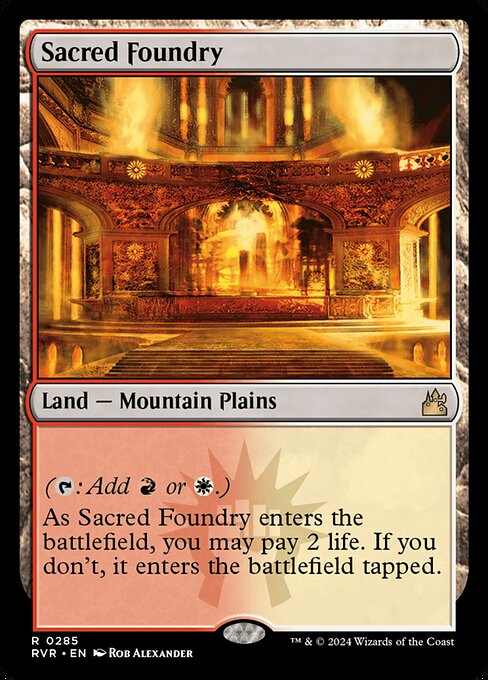 Sacred Foundry from Ravnica Remastered