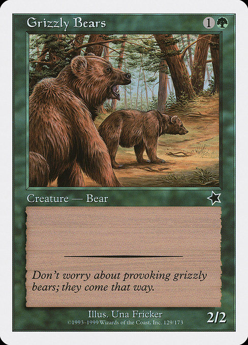 Grizzly Bears from Starter 1999