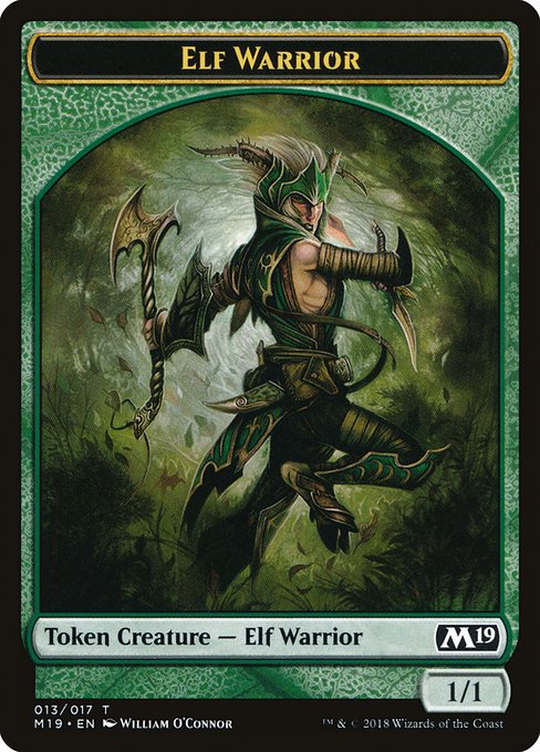 Elf Warrior from Core Set 2019 Tokens