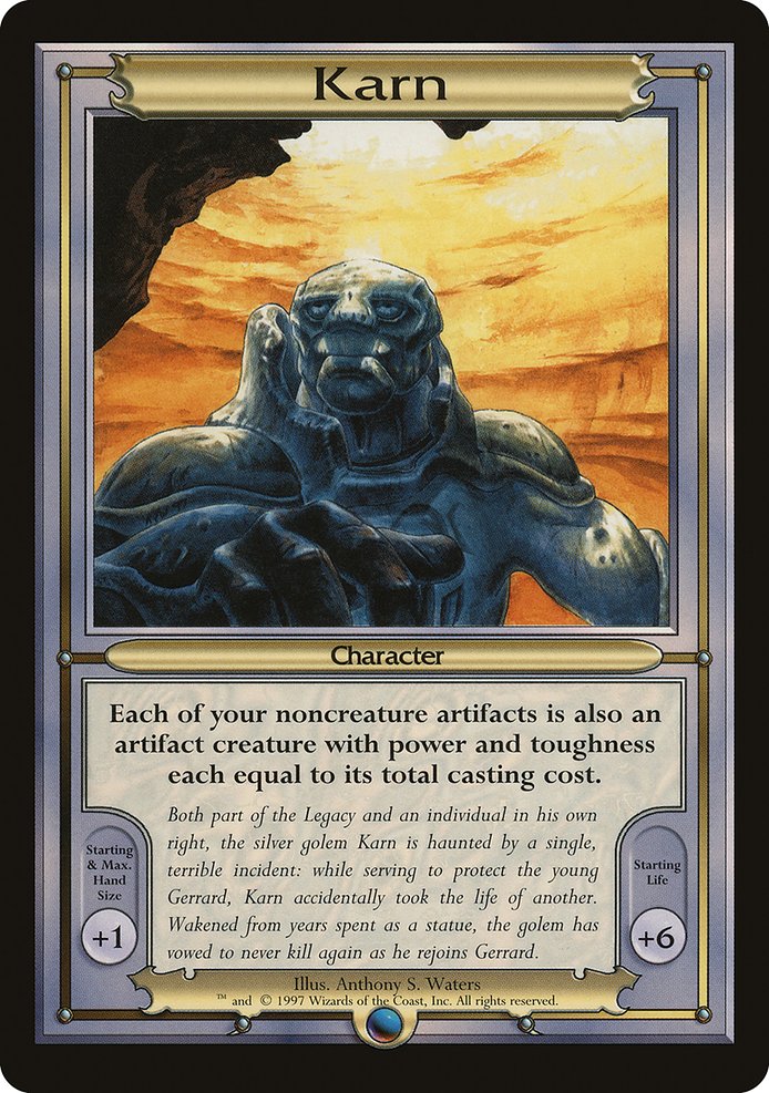 Karn highlighted card art