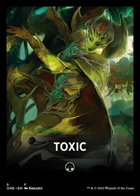 Toxic highlighted card art