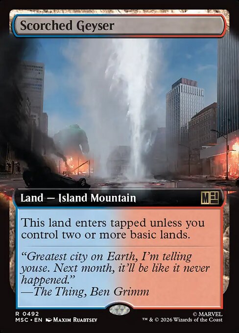 Scorched Geyser from Marvel Super Heroes Commander