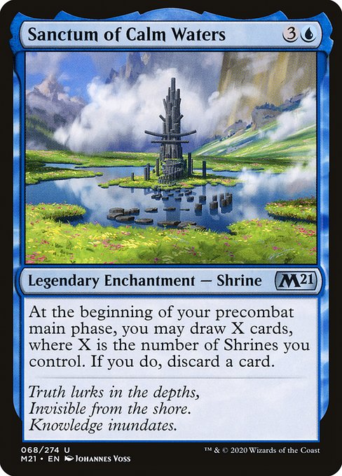 Sanctum of Calm Waters highlighted card art
