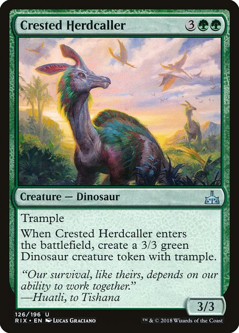 Crested Herdcaller from Rivals of Ixalan