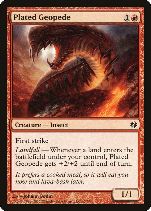 Plated Geopede from Duel Decks: Venser vs. Koth