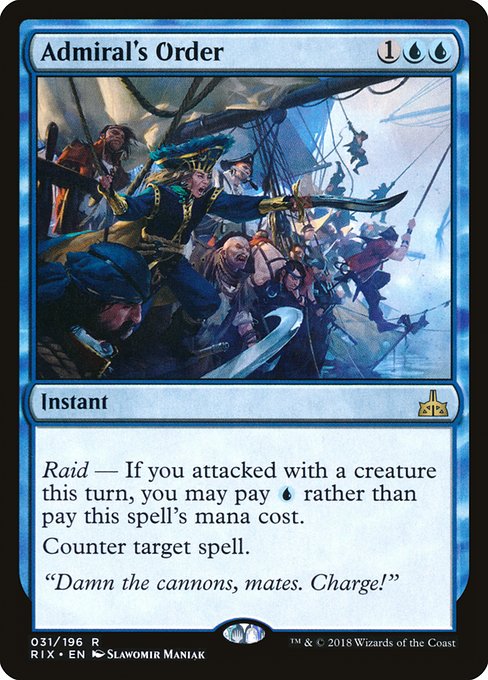 Admiral's Order from Rivals of Ixalan