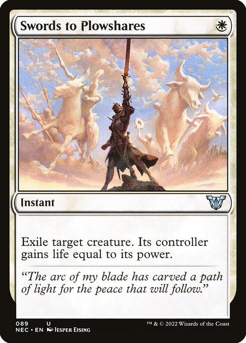 Swords to Plowshares from Neon Dynasty Commander