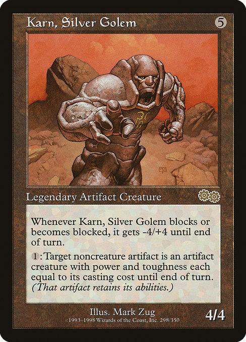 Karn, Silver Golem from Urza's Saga