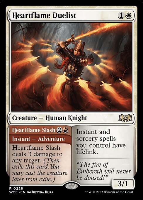 Heartflame Duelist // Heartflame Slash from Wilds of Eldraine