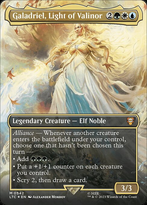 Galadriel, Light of Valinor highlighted card art