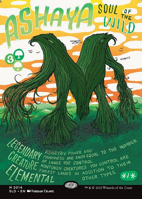 Ashaya, Soul of the Wild highlighted card art