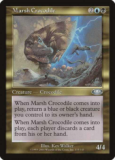 Marsh Crocodile highlighted card art