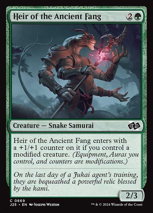 Heir of the Ancient Fang highlighted card art