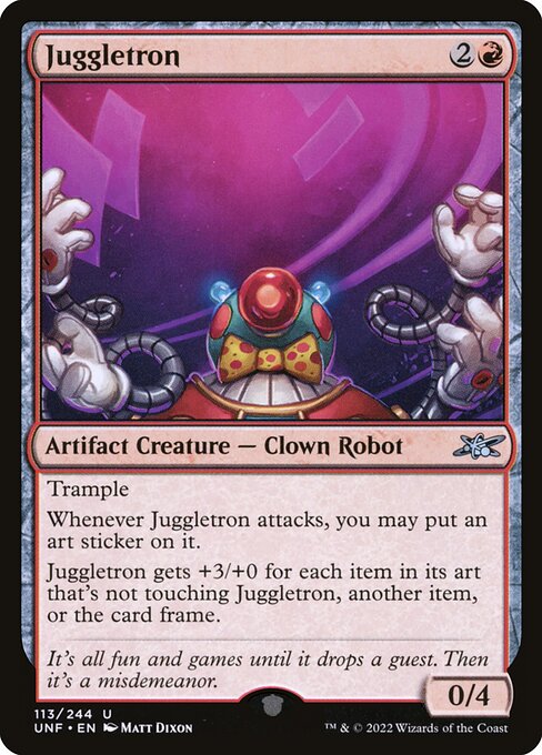 Juggletron highlighted card art