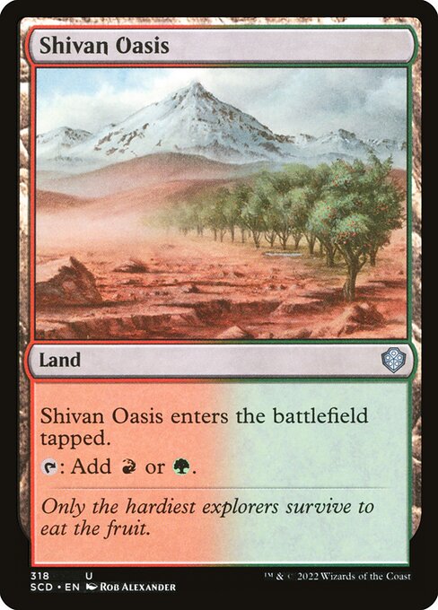 Shivan Oasis highlighted card art
