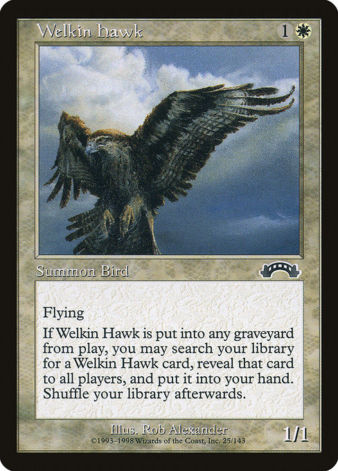 Welkin Hawk highlighted card art