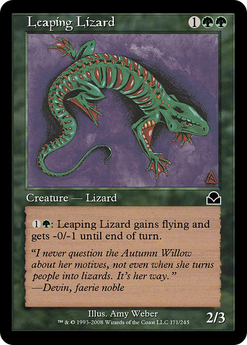 Leaping Lizard highlighted card art