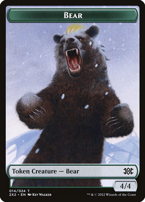 Bear from Double Masters 2022 Tokens