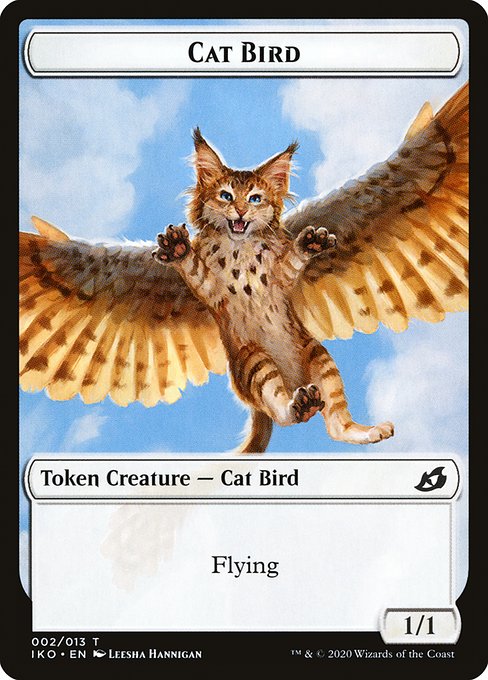Cat Bird from Ikoria: Lair of Behemoths Tokens