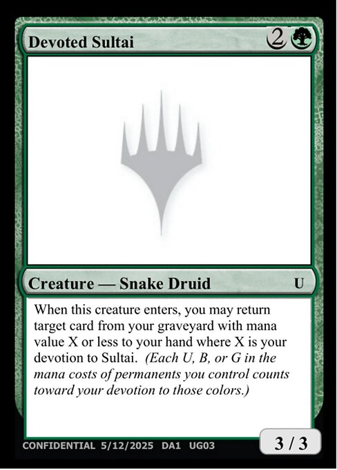 Devoted Sultai from Unknown Event