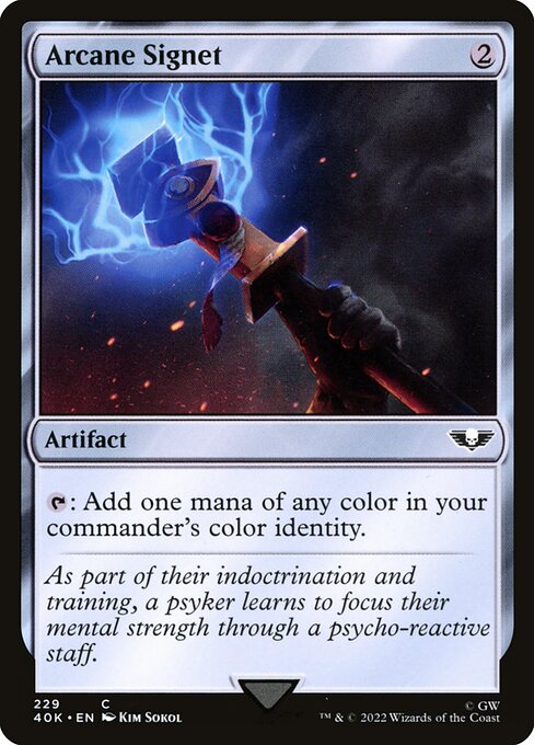 Arcane Signet from Warhammer 40,000 Commander