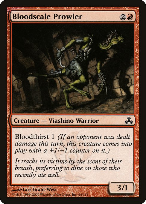 Bloodscale Prowler highlighted card art