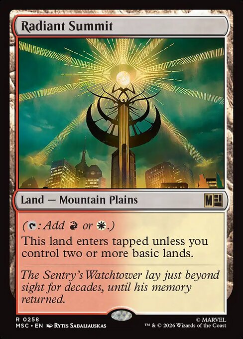 Radiant Summit from Marvel Super Heroes Commander