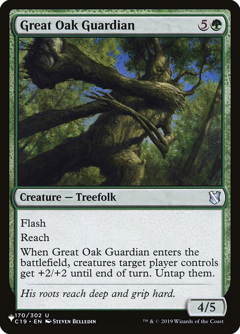 Great Oak Guardian highlighted card art