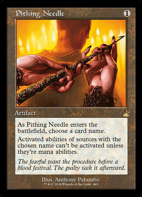 Pithing Needle highlighted card art