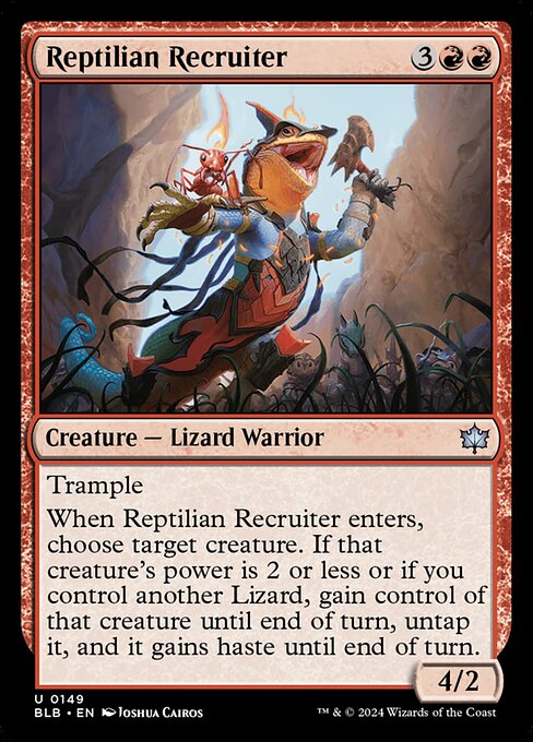 Reptilian Recruiter highlighted card art