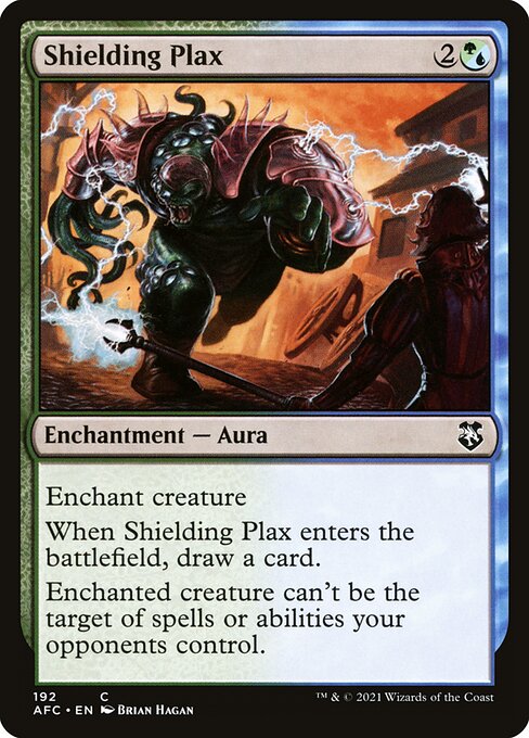 Shielding Plax highlighted card art
