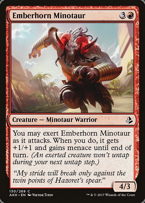 Emberhorn Minotaur from Amonkhet