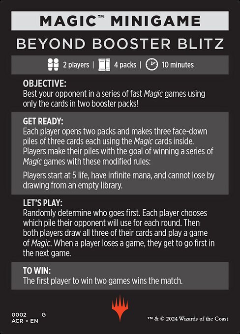 Beyond Booster Blitz highlighted card art