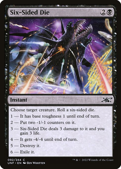 Six-Sided Die highlighted card art