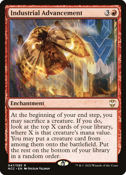 Industrial Advancement highlighted card art