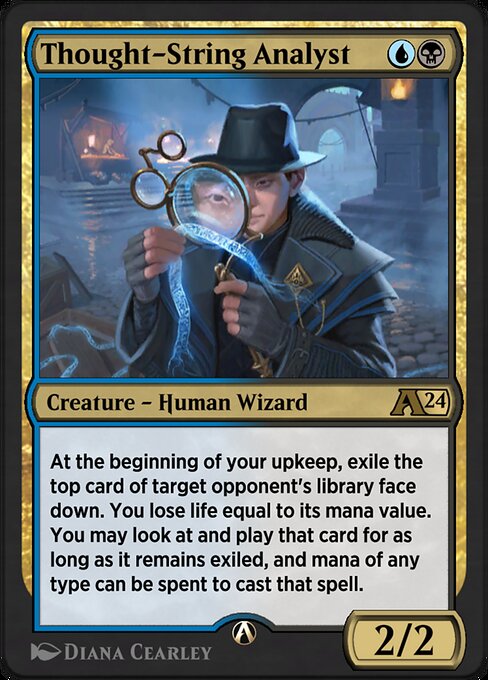 Thought-String Analyst highlighted card art