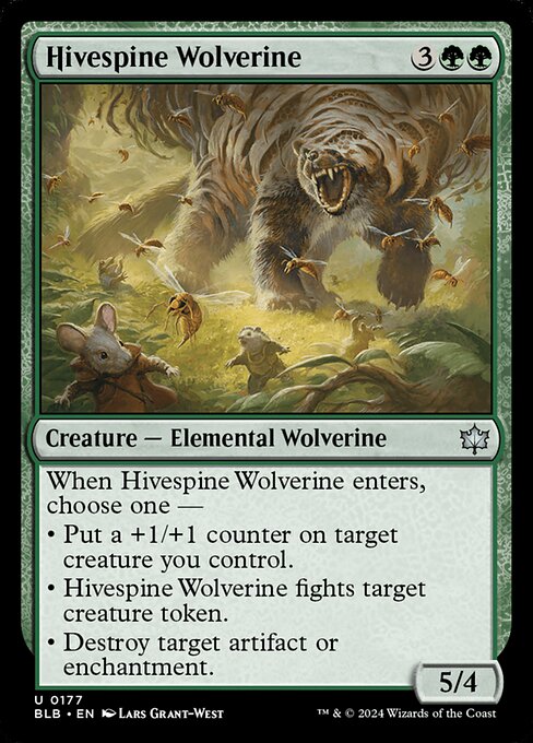 Hivespine Wolverine highlighted card art