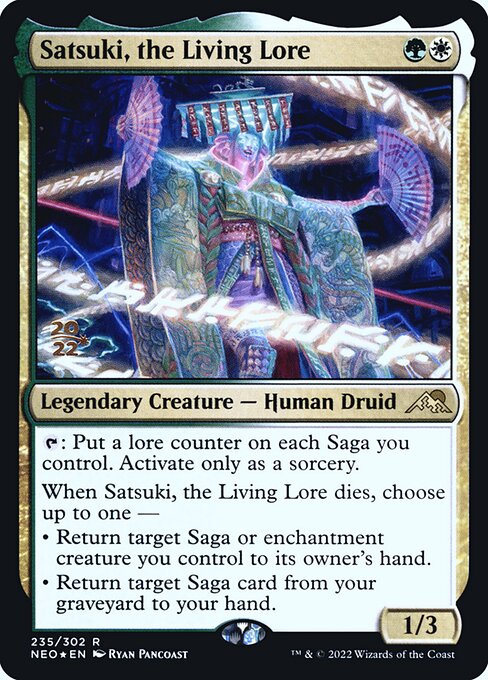 Satsuki, the Living Lore from Kamigawa: Neon Dynasty Promos