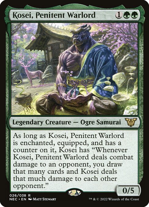 Kosei, Penitent Warlord from Neon Dynasty Commander