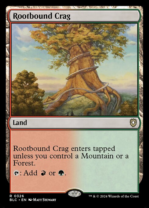 Rootbound Crag from Bloomburrow Commander