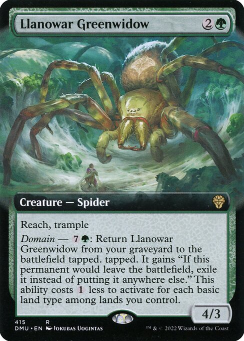 Llanowar Greenwidow from Dominaria United