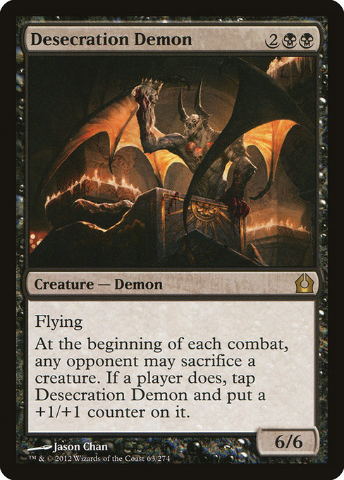 Desecration Demon from Return to Ravnica