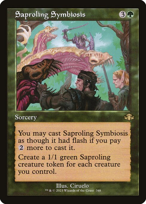 Saproling Symbiosis from Dominaria Remastered