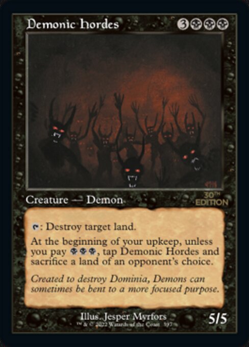 Demonic Hordes highlighted card art