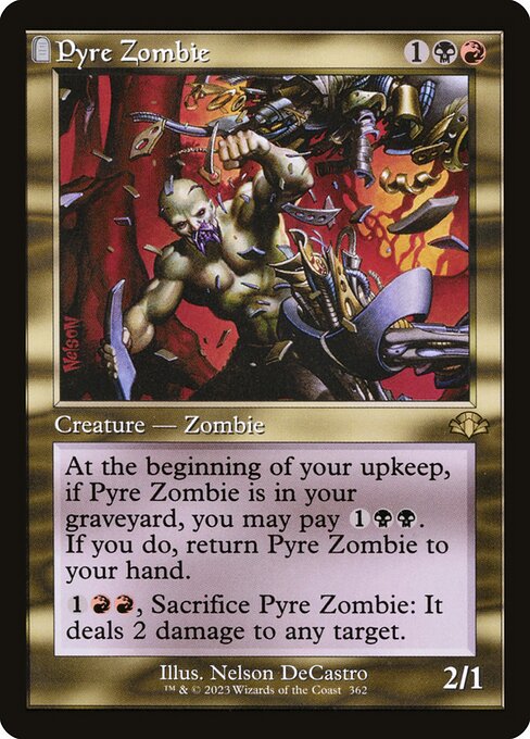 Pyre Zombie from Dominaria Remastered
