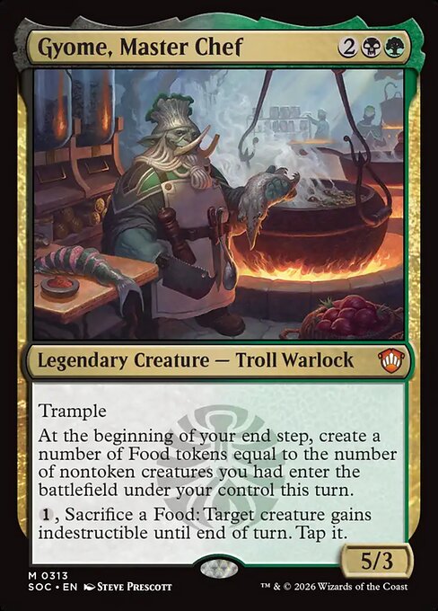 Gyome, Master Chef from Secrets of Strixhaven Commander