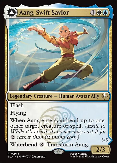 Aang, Swift Savior // Aang and La, Ocean's Fury from Avatar: The Last Airbender