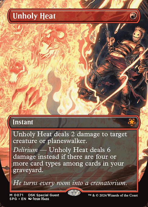 Unholy Heat highlighted card art