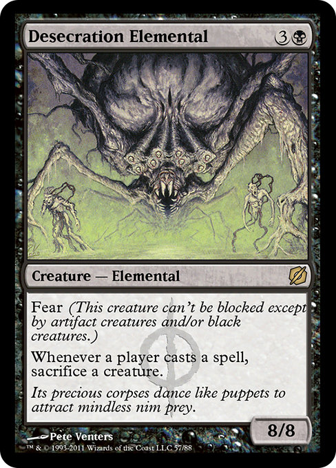 Desecration Elemental highlighted card art