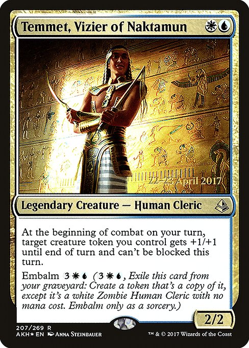 Temmet, Vizier of Naktamun from Amonkhet Promos